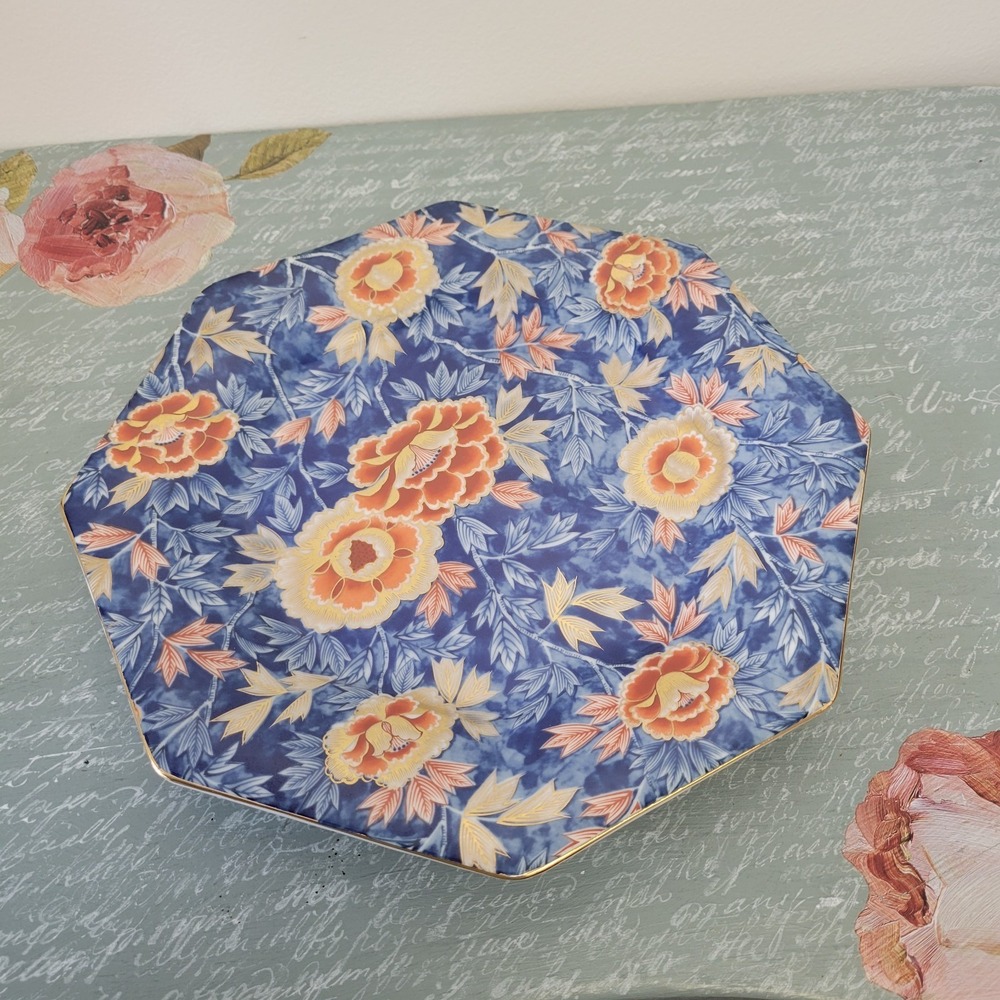 Fitz‎ & Floyd Vintage Plate Made Specifically for Bambergers Octagon Shape